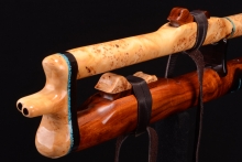 Yellow Cedar Burl Native American Flute, Minor, High C-5, #G22Aa